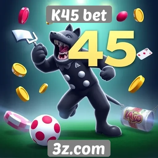 Diversidade de jogos disponíveis no K45 bet